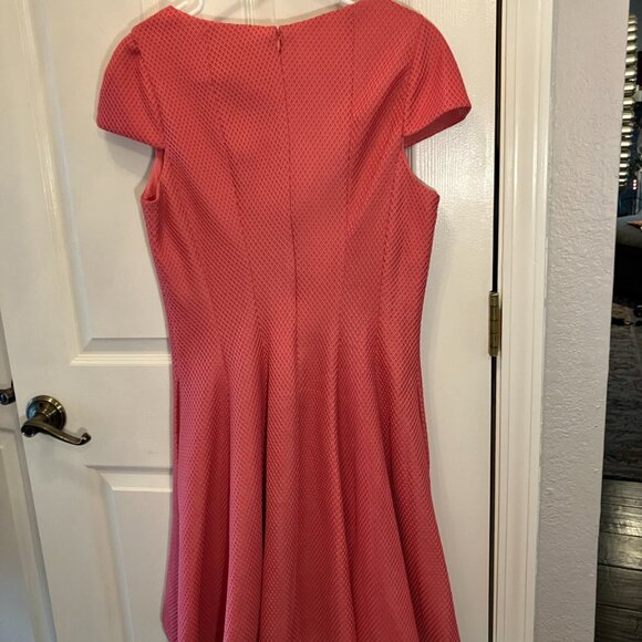 Julia Jordan Coral Fit & Flare Dress — Size 12 - Picture 2 of 3